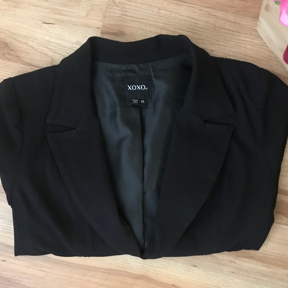 XOXO Classic Collared Single-Button Blazer M Black - Picture 8 of 8
